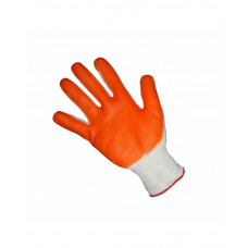 Перчатка стрейч покрытая гладким латексом (женские) ОРАНЖЕВЫЕ