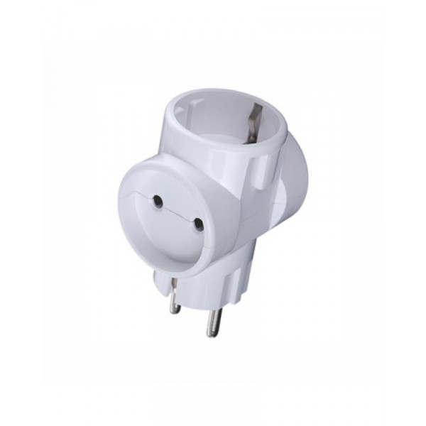 Тройник Токер белый с/з