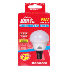 Лампа RIGHT HAUSEN LED Standard КУЛЯ 5W E14 2700K G45 HN-155011