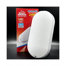 Светильник настенный RIGHT HAUSEN LED овал 24W 6000K IP65 белый матовый HN-224322 NEW