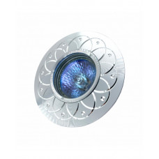 Светильник встраиваемый MR16 RIGHT HAUSEN серебряный рисунок хром HN-2760410