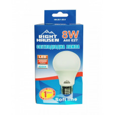 Лампа RIGHT HAUSEN LED Soft line A60 8W E27 4000K HN-251020