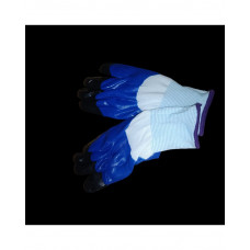 Перчатки пена синяя палец черный