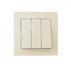 Выключатель RIGHT HAUSEN VELENA 3-й внутренний крем HN-011253 NEW