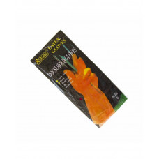 Перчатка хозяйственная, латексная желтая