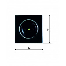 Розетка RIGHT HAUSEN LAURA 1-я внутренняя черная