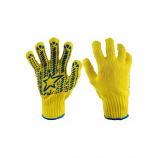 Перчатки Звезда плотные желтые (10 пар в упаковке)