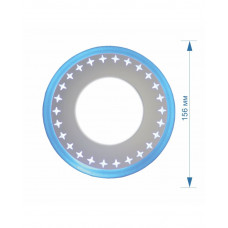 АКЦИЯ Светильник LED PANEL RIGHT HAUSEN LACE STAR 6W 4000K белый+3W blue