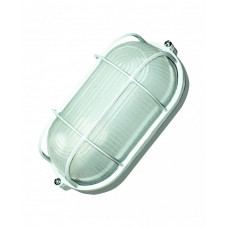 Светильник настенный RIGHT HAUSEN овал Е27 белый с решеткой HN-111021