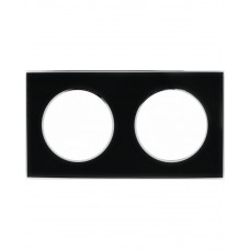 Рамка RIGHT HAUSEN LAURA 2-я горизонтальная черная HN-015262 NEW