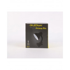 АКЦИЯ Настольная лампа PRIME PIN (на прищепке) E27 ЧЕРНАЯ LEDium