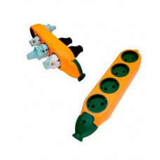 Колодка двостороння 4 гнізда+4 гнізда б/з латунь (6000W) будівельна