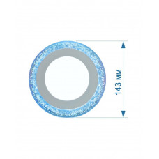 Светильник LED PANEL RIGHT HAUSEN BUBBLE 6W 4000K белый, подсветка 3W blue