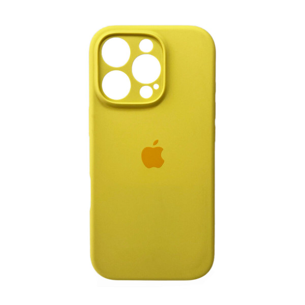 Чохол для смартфона Silicone Full Case AA Camera Protect for Apple iPhone 16 Pro Max 4,Yellow