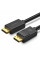 Кабель UGREEN DP Male to Male Cable 1m (Black)