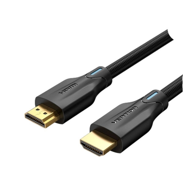 Кабель Vention Cotton Braided 8K HDMI-HDMI v2.1 Cable 1M Black (AAUBF)