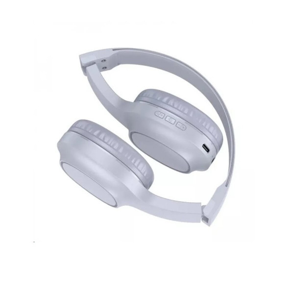 Бездротові навушники HOCO W46 Charm BT headset Light Blue Gray