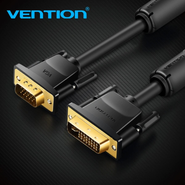 Кабель Vention DVI(24+5) to VGA Cable 3M Black (EACBI)