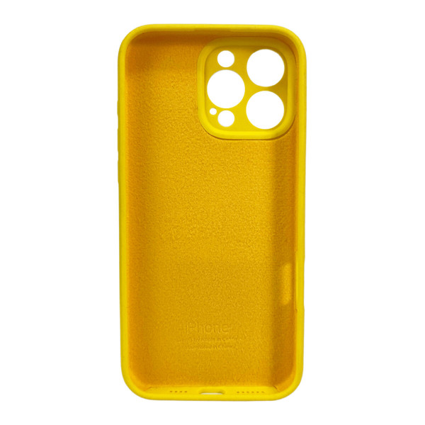 Чохол для смартфона Silicone Full Case AA Camera Protect for Apple iPhone 16 Pro 56,Sunny Yellow