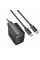 Мережевий зарядний пристрій з кабелем HOCO CS61A Bright PD30W+QC3.0 charger set (C to C)(EU) Black