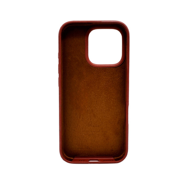 Чохол для смартфона Silicone Full Case AA Open Cam for Apple iPhone 16 Pro 42,Saddle Brown