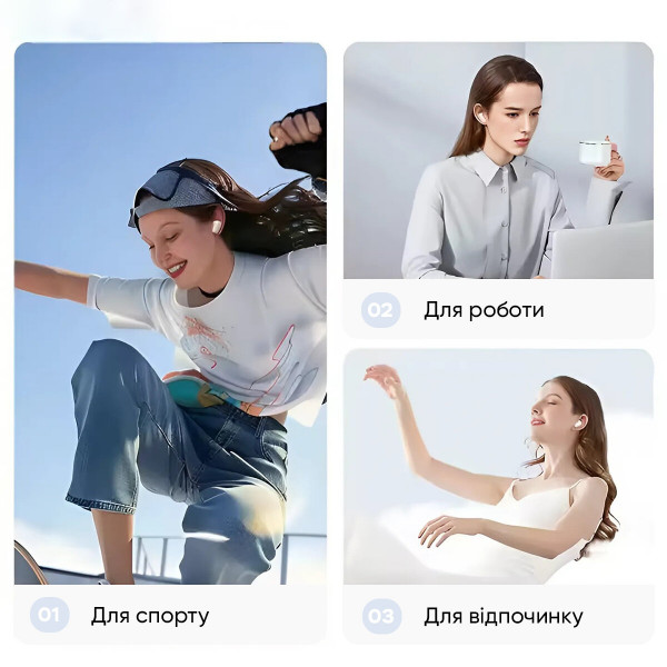 Бездротові навушники Usams US-TD22 TWS Earbuds - TD Series BT5.3 white