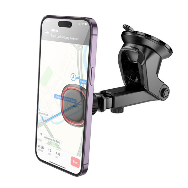Автотримач для телефона BOROFONE BH125 Roman magnetic car holder (center console) Black and Red