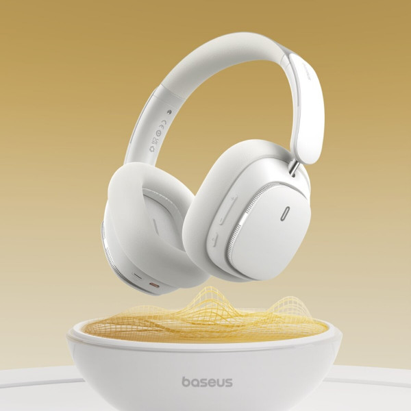 Бездротові навушники Baseus Bowie H1 Pro Noise-Cancellation Wireless Headphones Moon White
