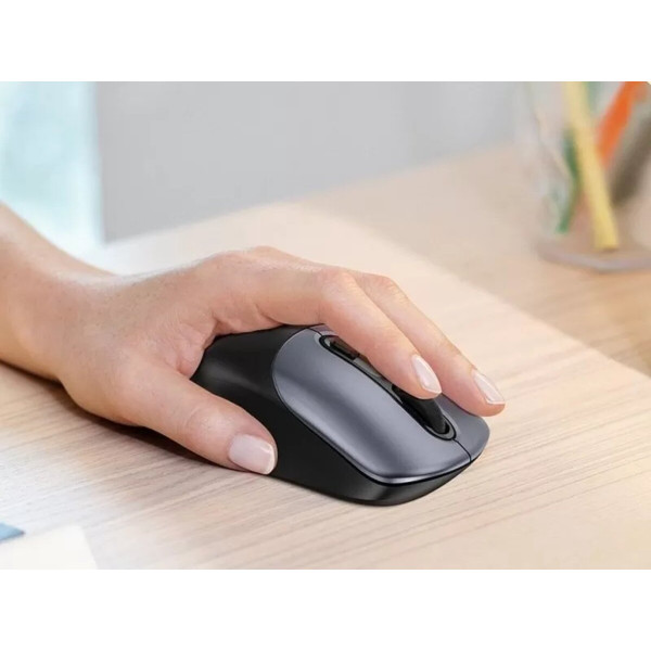 Маніпулятор миша HOCO GM28 2.4G business wireless mouse Black Metal Gray
