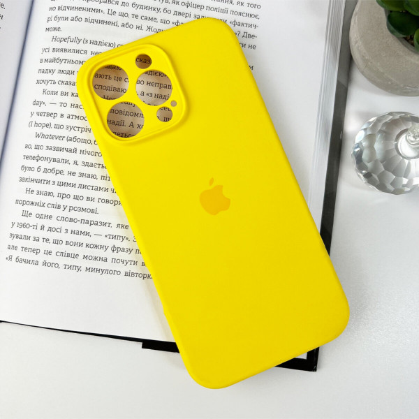 Чохол для смартфона Silicone Full Case AA Camera Protect for Apple iPhone 16 Pro 56,Sunny Yellow