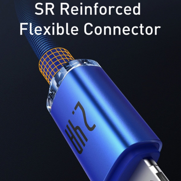 Кабель Baseus Crystal Shine Series Fast Charging Data Cable USB to iP 2.4A 2m Blue