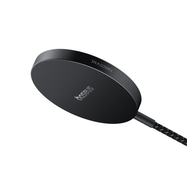 Бездротовий зарядний пристрій Baseus Simple Mini4 Air Magnetic Wireless Charger Qi2 15W Cluster Black