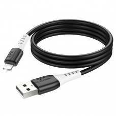 Кабель HOCO X82 USB to iP 2.4A, 1m, silicone, silicone connectors, Black