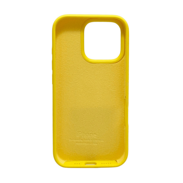 Чохол для смартфона Silicone Full Case AA Open Cam for Apple iPhone 16 Pro 4,Yellow
