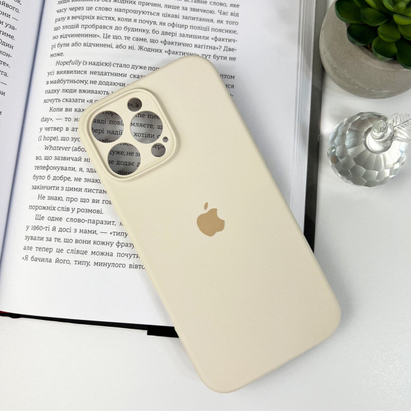 Чохол для смартфона Silicone Full Case AA Camera Protect for Apple iPhone 16 Pro Max 9,Antique White