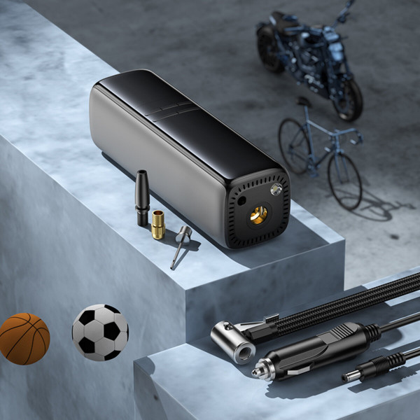 Автомобільний насос BOROFONE FC1 Flow intelligent air pump Black Gray