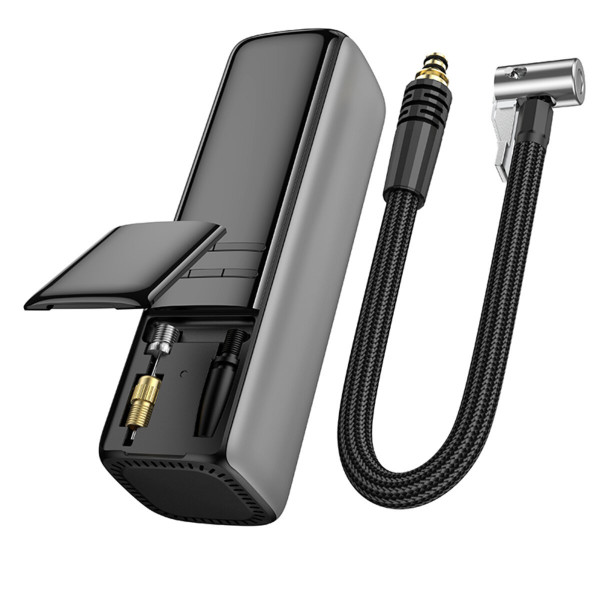 Автомобільний насос BOROFONE FC1 Flow intelligent air pump Black Gray