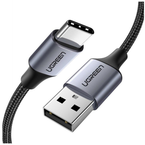 Кабель UGREEN US288 USB-C Male to USB 2.0 Male Cable Aluminum Braid 3m (Space Gray) (UGR-60408)