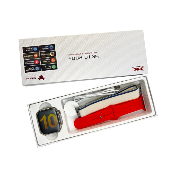 Смарт-годинник HK 10 Pro Plus IP67+Amoled Red