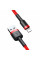 Кабель Baseus Cafule Cable USB For Lightning 2.4A 1m Red+Red