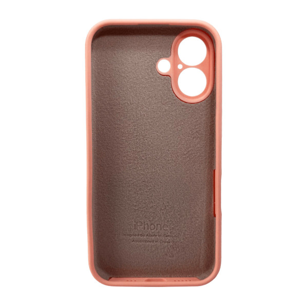 Чохол для смартфона Silicone Full Case AA Camera Protect for Apple iPhone 16 37,Grapefruit