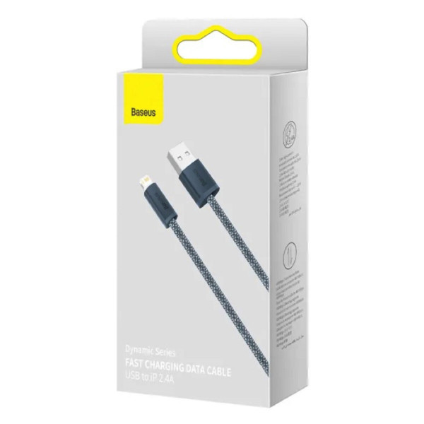 Кабель Baseus Dynamic Series Fast Charging Data Cable USB to iP 2.4A 1m Slate Gray