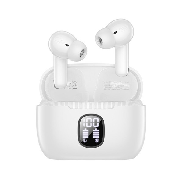 Бездротові навушники BOROFONE FQ7 Treasure wireless ANC+ENC noise reduction BT headset White