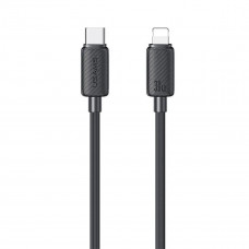 Кабель Usams US-SJ692 30W Striped Data Cable Type-C To Lightning-KY Series 1m black