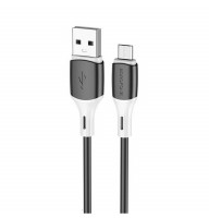 Кабель BOROFONE BX79 USB to Micro 2.4A, 1m, silicone, silicone connectors, Black