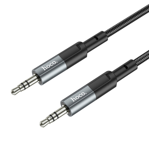 Аудіокабель HOCO UPA23 AUX audio cable Metal Gray