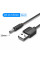 Кабель Vention USB to 3.5mm Barrel Jack 5V DC Power Cable Black 1m (CEXBF)