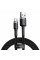 Кабель Baseus Cafule Cable USB For Type-C 3A 0.5m Gray+Black