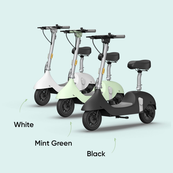 Електросамокат з сидінням OKAI Ceetle PRO EA10C Mint Green 10', 350(900)W, 25Km/h, 10.4Ah, 55Km, 20%,NFC, App, 29kg