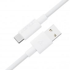Кабель ACEFAST C18-04 USB-A to USB-C braid charging data cable White